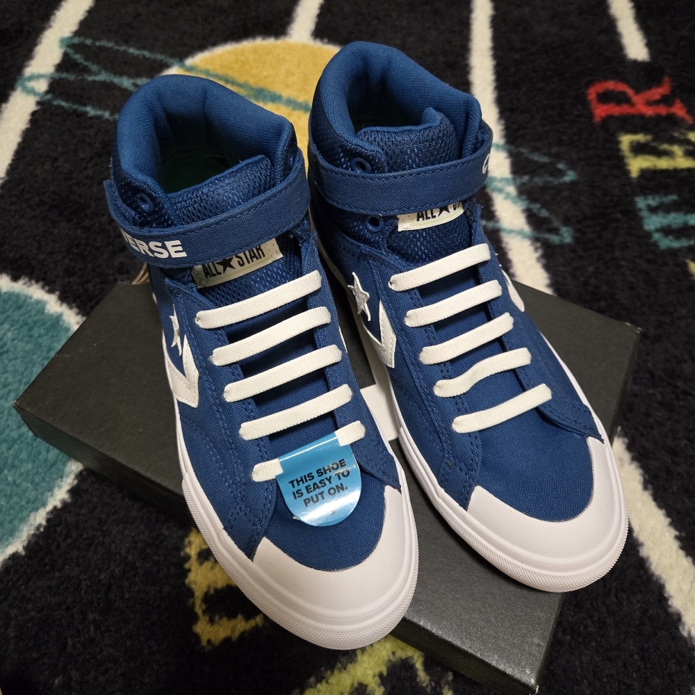 Converse Chuck Taylor All Star Pro Blaze Strap Blue & White High-Top Sneakers